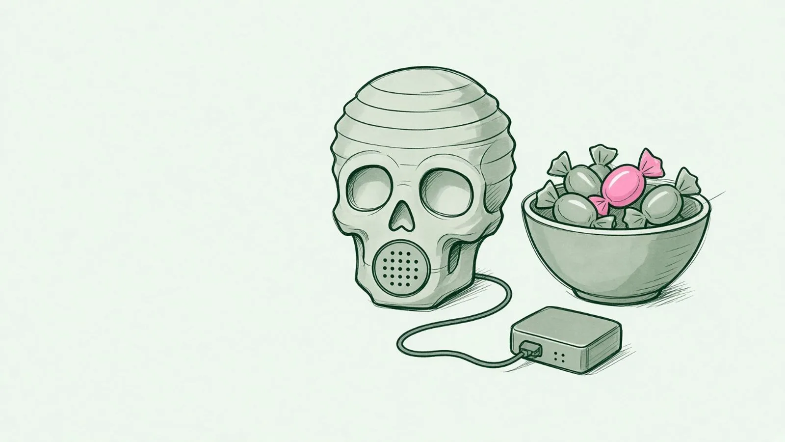Google AIY Voice Kit turned into a talking Halloween skull